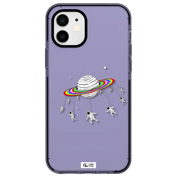 Pluto Rainbow Apple iPhone 12 impact Lilac Case