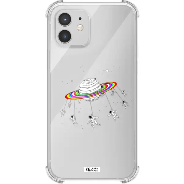 Pluto Rainbow Apple iPhone 12 mini Clear PC Case