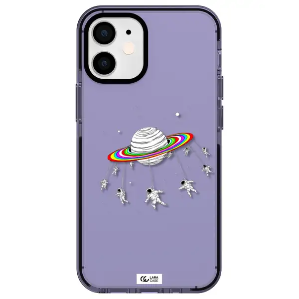 Pluto Rainbow Apple iPhone 12 mini impact Lilac Case