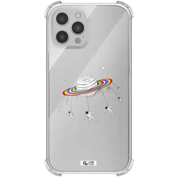 Pluto Rainbow Apple iPhone 12 pro max Clear PC Case