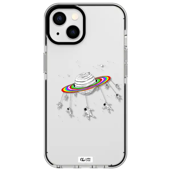 Pluto Rainbow Apple iPhone 13 impact black border Case