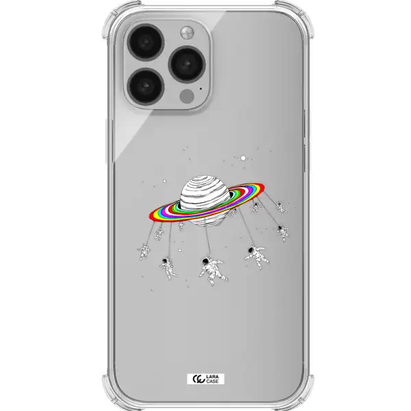 Pluto Rainbow Apple iPhone 13 Pro Clear PC Case