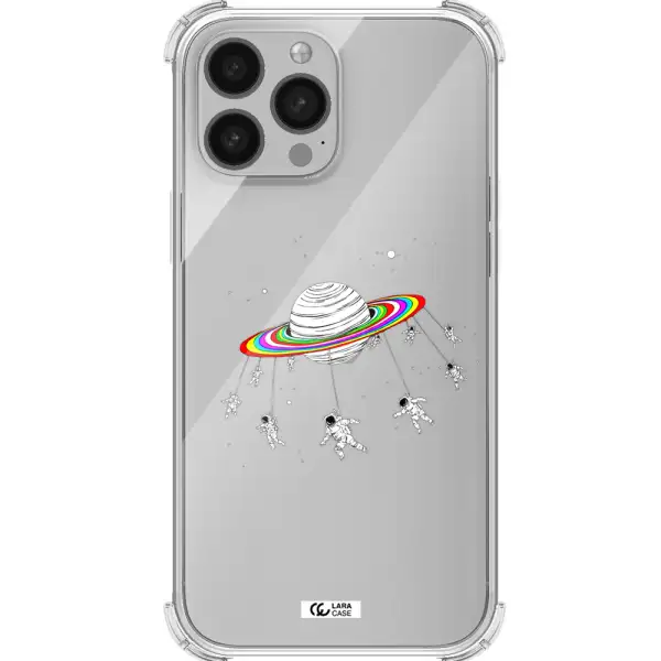 Pluto Rainbow Apple iPhone 13 Pro Max Clear PC Case