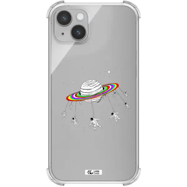 Pluto Rainbow Apple iPhone 14 Clear PC Case