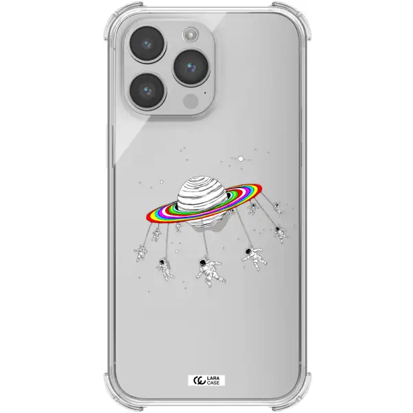 Pluto Rainbow Apple iPhone 14 pro max Clear PC Case