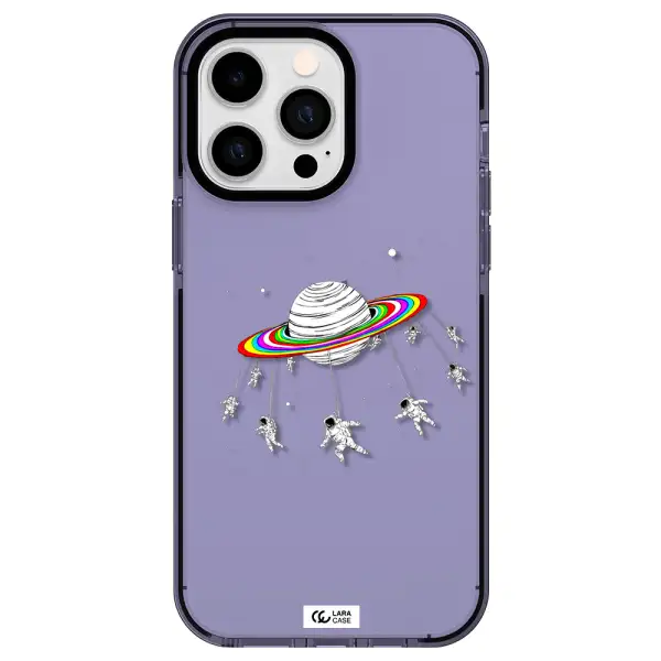 Pluto Rainbow Apple iPhone 15 Pro Max impact Lilac Case