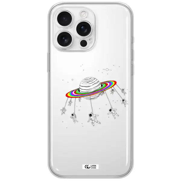Pluto Rainbow Apple Iphone 16 Pro Max Clear Tpu Case