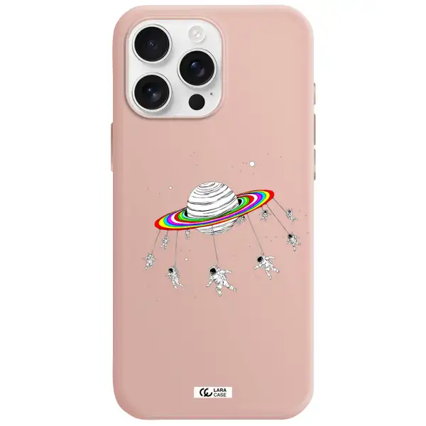 Pluto Rainbow Apple Iphone 16 Pro Max Silicone Pastel Pink Case