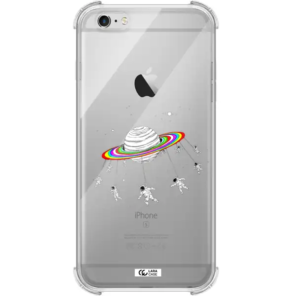 Pluto Rainbow Apple iPhone 6 plus Clear PC Case
