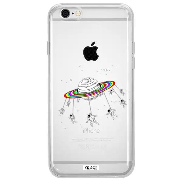 Pluto Rainbow Apple iPhone 6 plus Clear TPU Case