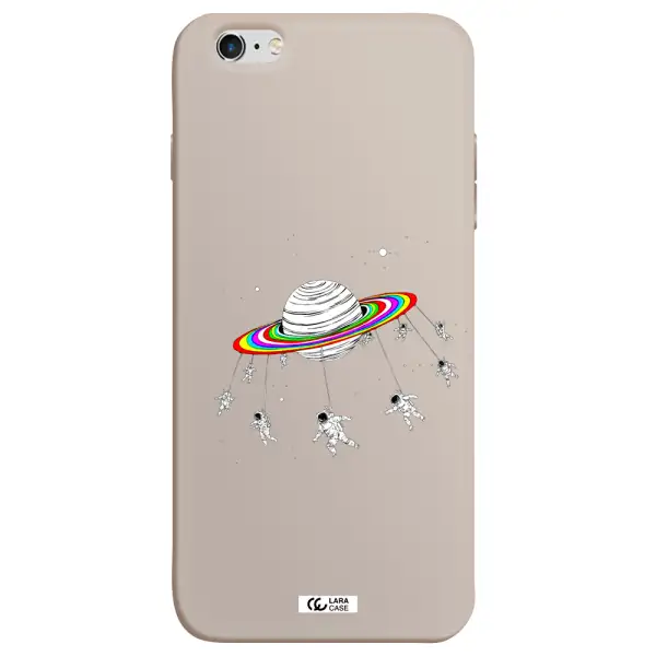 Pluto Rainbow Apple iPhone 6 plus Silicone Stone Case