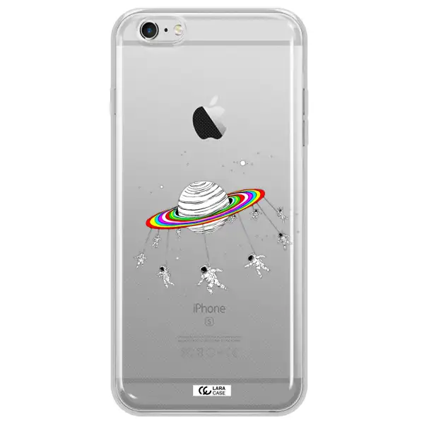 Pluto Rainbow Apple iPhone 6 s plus Clear TPU Case