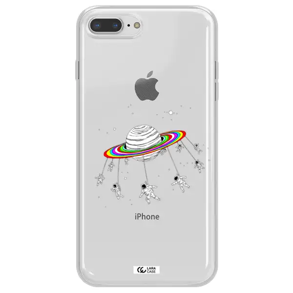 Pluto Rainbow Apple iPhone 7 plus Clear TPU Case