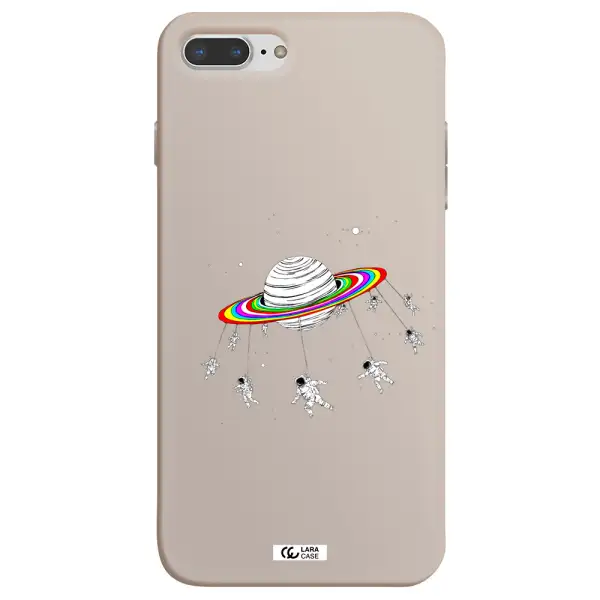 Pluto Rainbow Apple iPhone 7 plus Silicone Stone Case
