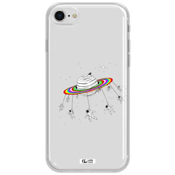 Pluto Rainbow Apple Iphone Se 2020 Clear Tpu Case