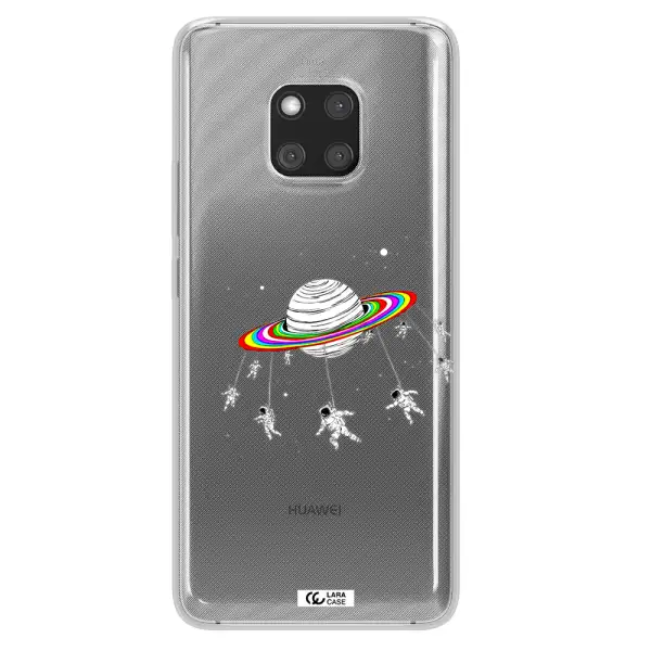 Pluto Rainbow Huawei Mate 20 Pro Clear TPU Case