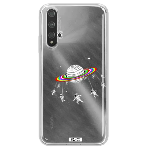 Pluto Rainbow Huawei Nova 5t Clear TPU Case