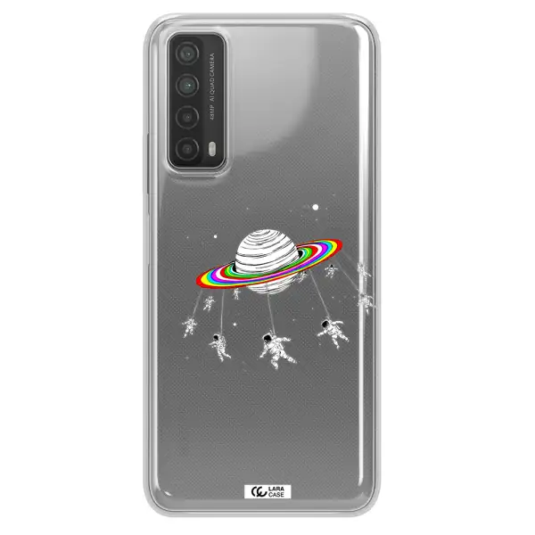 Pluto Rainbow Huawei P Smart 2021 Clear TPU Case