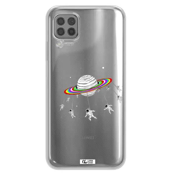 Pluto Rainbow Huawei P40 Lite Clear TPU Case