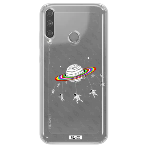 Pluto Rainbow Huawei P40 Lite E Clear TPU Case