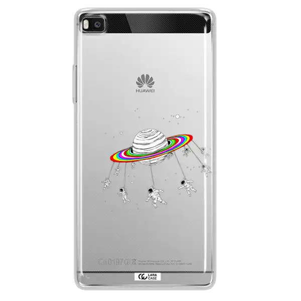 Pluto Rainbow Huawei P8 Clear TPU Case