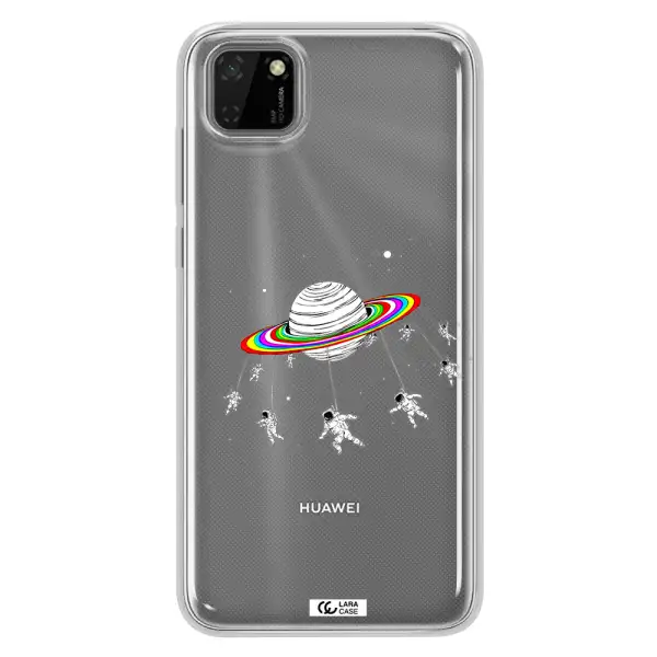 Pluto Rainbow Huawei Y5P Clear TPU Case