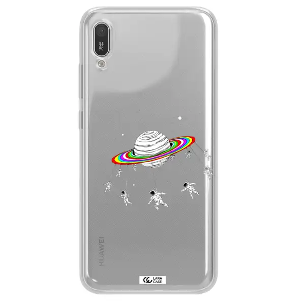 Pluto Rainbow Huawei Y6 Pro 2019 Clear TPU Case
