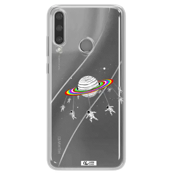 Pluto Rainbow Huawei Y6P Clear TPU Case