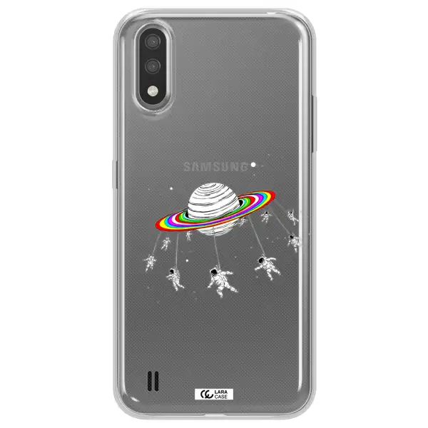 Pluto Rainbow Samsung A01 Clear TPU Case