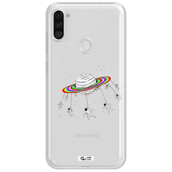 Pluto Rainbow Samsung A11 Clear TPU Case