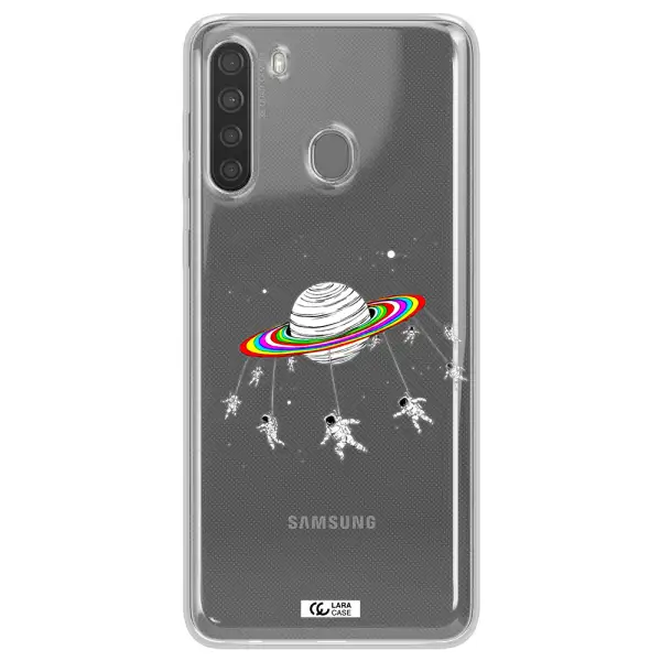 Pluto Rainbow Samsung A21 Clear TPU Case