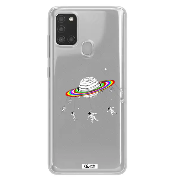 Pluto Rainbow Samsung A21S Clear TPU Case