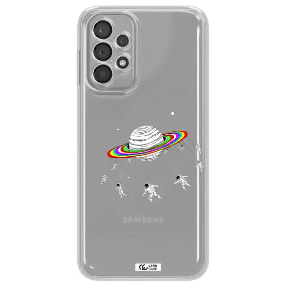 Pluto Rainbow Samsung A23 5G Clear Tpu Case