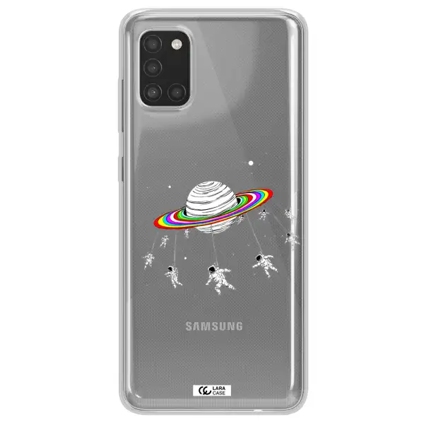 Pluto Rainbow Samsung A31 Clear TPU Case