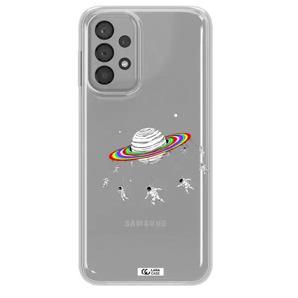 Pluto Rainbow Samsung A33 Clear TPU Case