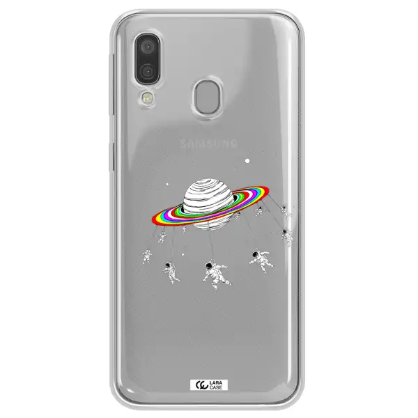 Pluto Rainbow Samsung A40 Clear TPU Case