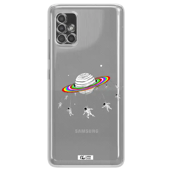 Pluto Rainbow Samsung A40S Clear Tpu Case