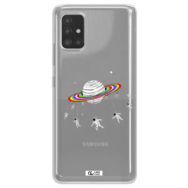 Pluto Rainbow Samsung A51 Clear TPU Case