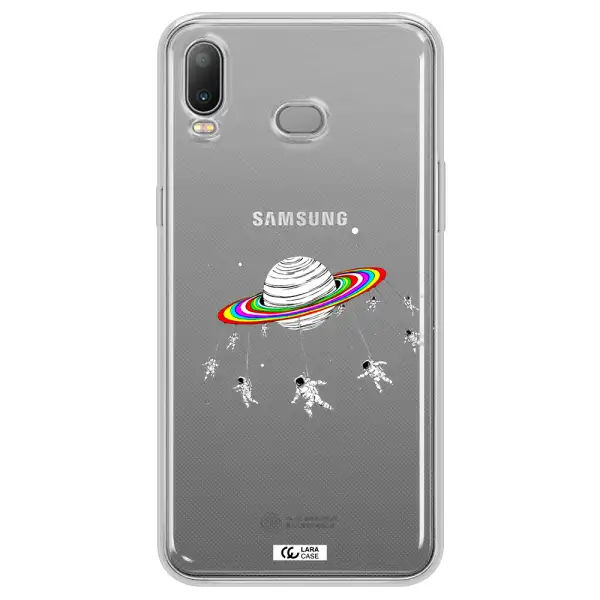Pluto Rainbow Samsung A6S Clear TPU Case
