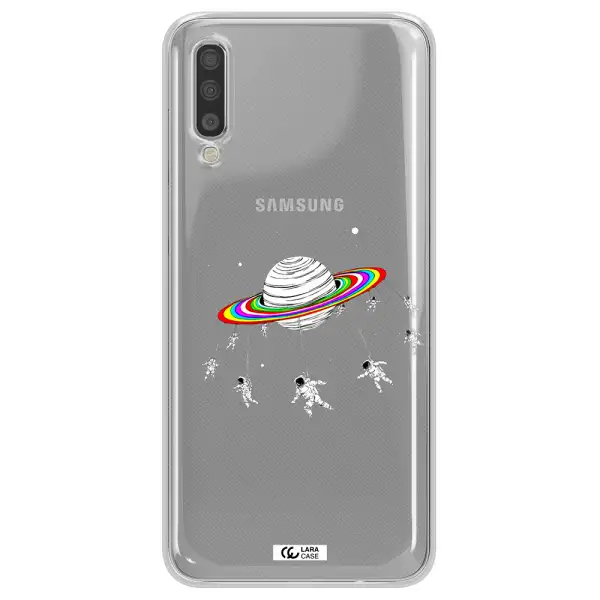 Pluto Rainbow Samsung A70S Clear Tpu Case
