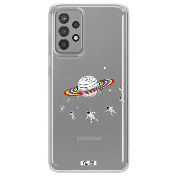 Pluto Rainbow Samsung A72 Clear TPU Case