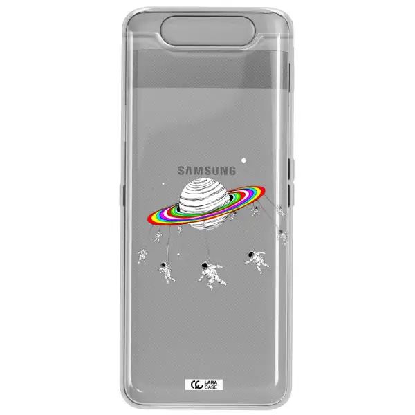Pluto Rainbow Samsung A80 Clear TPU Case