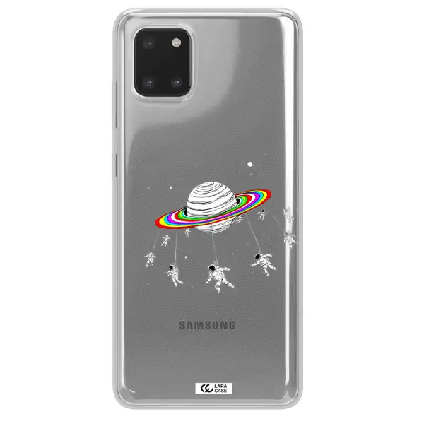 Pluto Rainbow Samsung A81 Clear TPU Case
