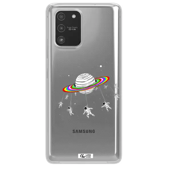 Pluto Rainbow Samsung A91 Clear TPU Case