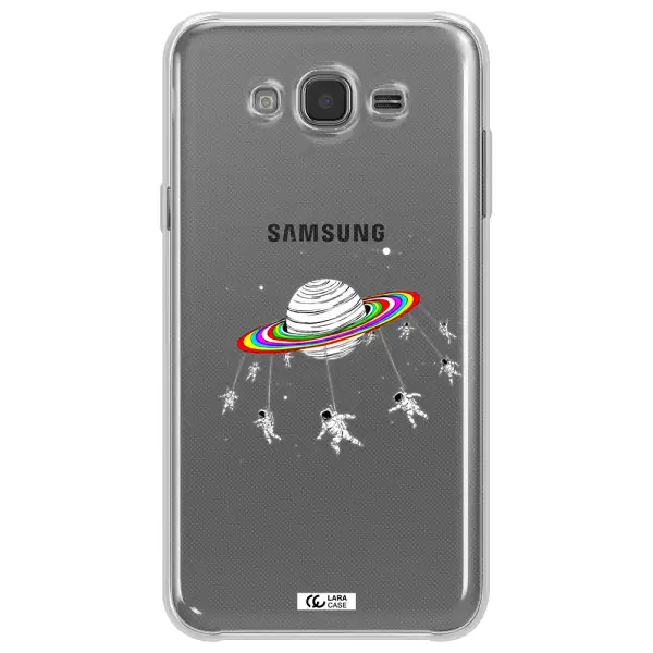 Pluto Rainbow Samsung J7 2015 Clear TPU Case