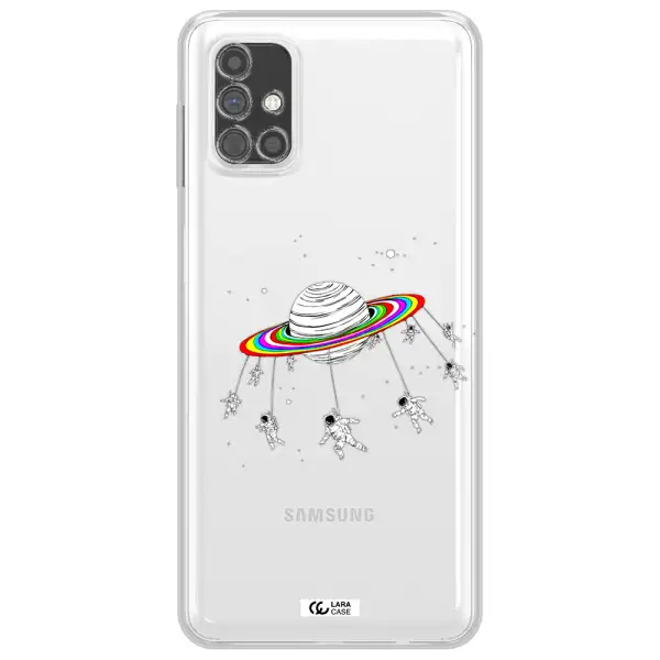 Pluto Rainbow Samsung M51 Clear TPU Case