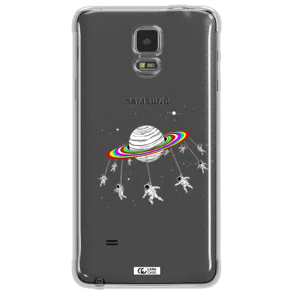 Pluto Rainbow Samsung Note 4 Clear TPU Case