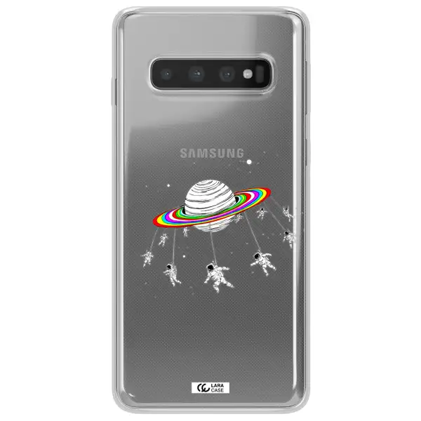 Pluto Rainbow Samsung S10 Plus Clear TPU Case