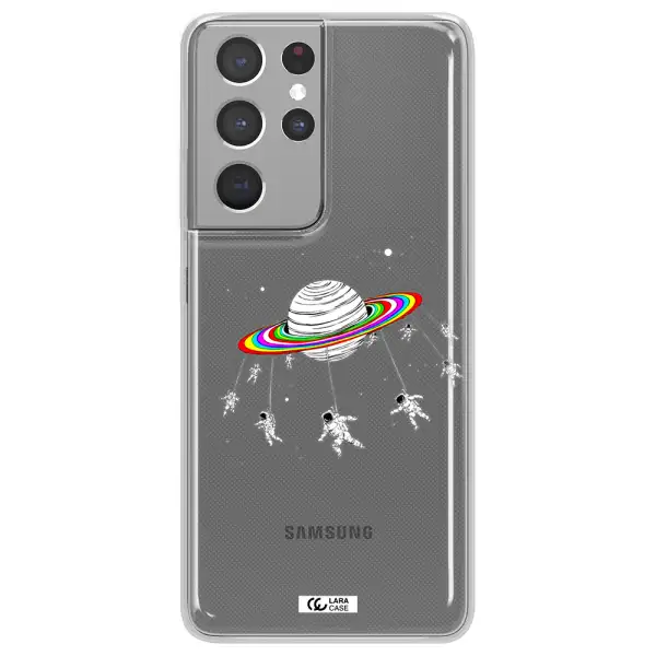 Pluto Rainbow Samsung S21 Ultra Clear TPU Case
