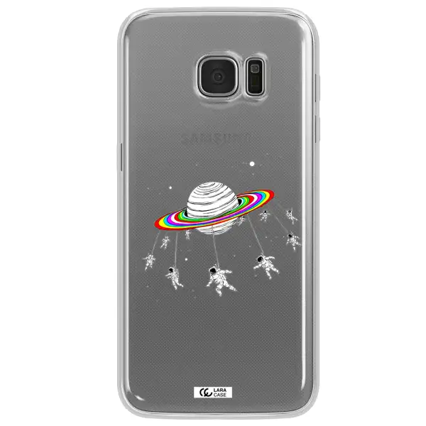 Pluto Rainbow Samsung S7 Edge Clear TPU Case